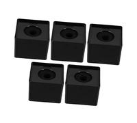 minkissy 5pcs Portable Square Cube Microphone Flag Station Lightweight and Mic Logo Cube for Interview Hosts Blank Design for Custom Branding Professional Image Boost