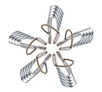 minkissy 5pcs Silver Foil Nail Forms Reusable Nail Treatment Tool for French Extensions for Salon Home Use