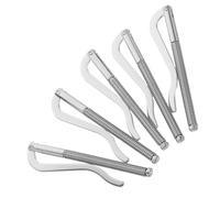minkissy 5pcs Spring Loaded Metal Money Clip for Mens Bifold Wallets Card Holder Inserts with Strong Grip Easy No Tool Installation Compatible with Credit Card Holders and DIY Wallet