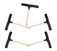 minkissy 5pcs T-shaped Shoe Lace Tightening Tools with Finger Grooves Ergonomic Design Plastic Shoelace Pullers Easy to Hold for Hockey Skates and Sports Footwear