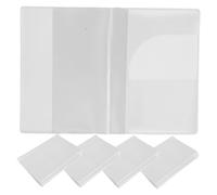 minkissy 5pcs Waterproof Passport Holder Card Slots, Matte Finish Travel Document Protector Wallet, Wear-Resistant Plastic Id and Credit Card Sleeve Set for International Travel