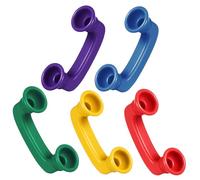 minkissy 5pcs Whisper Phones for Phonics Practice Abs Handset in Colors Interactive Pretend Play Speech Therapy Tool for Language Development and Homeschooling Supplies