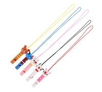minkissy 5Pcs Wooden Cartoon Animal Whistles Musical Instrument for Crisp Sound Safe Non Toxic Material Playthings for Holiday Parties and Early Music Learning