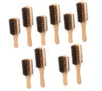 minkissy 5sets Bristle Wet Hair Brush Detangler Men's Hairbrush for Fine/thin Hair Dual-sided Brush for Slick Finish 2pcs*5