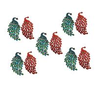 minkissy 5sets Rhinestone Peacock Brooches for Women Elegant Costume Jewelry Pins Charming Design for Friends Birthdays and Special Occasions 2pcs*5