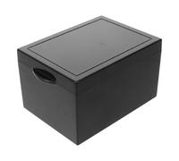 minkissy 6-Hole Acrylic Medicine Vial Organizer Compact Anti-Drop Medication Management Case Black Travel Hospital Use