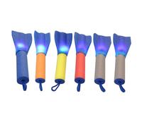 minkissy 6 Pcs Finger Rockets Launcher Outdoor Rocket Launching for Safe Pearl Material Reusable Finger for Fun Games and Competitions Random Color