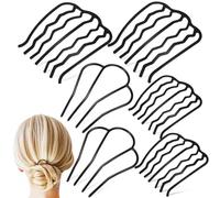 minkissy 6 Pcs Metal Hair Forks with Fine Teeth for Women, Multi-functional Small Side Combs Suitable for Daily Styling and Elegant Hair Accessories