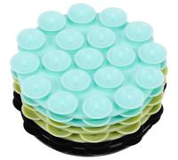 minkissy 6 Pcs Silicone Suction Phone Holders Multi-Color Set Black Blue Green Hands-Free Mobile Phone Mount for Car and Home Use