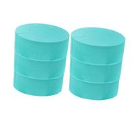 minkissy 6 Pieces Small Blue Curl Hair Sponges and Curling Hair Rings for Gentle No-heat Styling