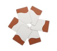 minkissy 6 Sets Sublimation Pu Leather Phone Card Holder Adhesive Phone Wallet Sleeve for Smartphone Back Stickers DIY Heat Transfer