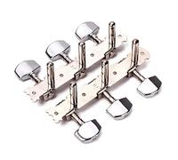 minkissy 6 String Metal Chrome Guitar Tuning Pegs with Square Button A Durable Acoustic String for Classical Guitars Enhance Performance Aesthetic Appeal