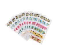 minkissy 60pcs Waterproof Breathable Cartoon Bandages for Boys and Girls Flexible Adhesive PE Wound Strips Cute Colorful Design for Outdoor Activities and Everyday Use
