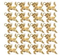 minkissy 60pcs Zodiac Horse Charms Elegant Golden Horse Pendant for Jewelry Making Feng Shui Decorations for Chinese Year Celebrations