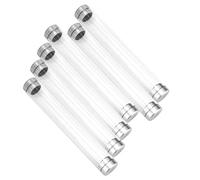 minkissy 6pcs Acrylic Pen Storage Case Cylinder Pen Holder Pencil Display Box Suitable for Office, School, and Art Supplies Organization