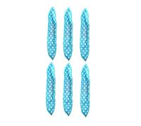 minkissy 6pcs Blue Sponge Hair Rollers Self Grip Curlers for Sleeping Hair Styling Tools for Women Soft and Comfortable for Overnight Use