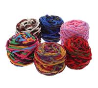 minkissy 6pcs Chunky Knitting Yarn for Knitting and Crocheting Single Strand Thick Wool Thread for Sweaters Scarves Hats Blankets DIY Craft Yarn Set