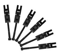 minkissy 6pcs Double-shaking Bridge Accessories Saddle Guitar Tremolo Bridge Block Locking Guitar Bridge Block Electric Guitar Musical Instrument Part Tremolo System Bridge Black Zinc Alloy