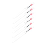 minkissy 6pcs Dustproof Silicone Lip Makeup Brush Kit Pen-style Handle Soft Brush Heads and Practical Tube