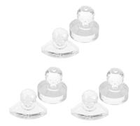 minkissy 6pcs Eyeshadow Pressing Tool Makeup Repairing Press Molds for Loose Powder Compacting Versatile for Blush Highlighter