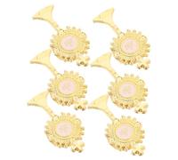 minkissy 6pcs First Communion Brooch Lightweight Religious Catholic Lapel Pins Cross Design Christian Decorative Pins for Women Faith Accessories