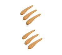 minkissy 6pcs Fragrant Wood Handheld Massager Portable Acupoint Stick Trigger Point Massager
