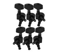 minkissy 6pcs Guitar Tuning Machines Locking with Large Handle for Easy Adjustment Compatible with Acoustic Electric Guitars Black for Musicians Seeking Reliable Performance