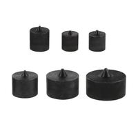 minkissy 6pcs Heavy Duty Machine Shaft End Protector Caps Compatible with Grip-o-Matic Pullers Metal Industrial Axle Guards with Conical Guide for Model Spindle Safety Covers for Impact