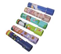 minkissy 6Pcs Large Paper Kaleidoscope for Safe Rotating Visual with Strong Light Transmission Fun Party Bag Fillers for Boys Birthday Activities