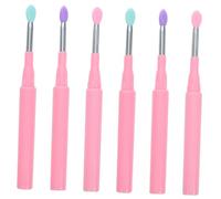 minkissy 6pcs Lip Brush Cover Versatile Makeup Applicators for Lipstick Eyeshadow Travel-friendly Stylish Addition to Beauty Tools Soft Comfortable Material