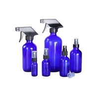 minkissy 6pcs Lotion Bottles Essential Oil Diffuser Makeup Spray Bottle Trigger Sprayer Spray Bottle Storage Cleaning Spray Bottles Bathroom Bottles with Labels Bathroom Soap Dispenser Blue