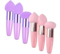 minkissy 6pcs Makeup Sponge Pens Premium Blending Sponges for Foundation Blush Concealer Soft Skin-friendly Design for Home Salon Use for Precise Application