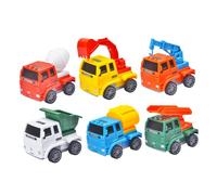 minkissy 6PCS Mini Pull Back Vehicle for Cartoon Funny Friction Cars No Battery Required Stimulates Imagination and Creativity Suitable for Gift