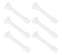 minkissy 6pcs Mini Roman Pillar Decorative Column Figurines for Home Decor and Scene Decoration, Lightweight Portable Abs Material Elegant Classical Style
