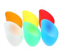 minkissy 6pcs Plastic Lamp Shades Calla Shape 42mm Opening Replacement Lamp Covers for Pendant and Wall Retro Style Eye-catching Design