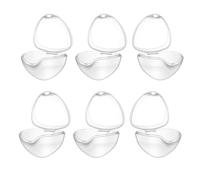 minkissy 6pcs Portable Pacifier Case Storage Box Made of Sturdy Pp Material with Easy to Clean Feature for Small Items Storage in Purse Or Around House for New Moms