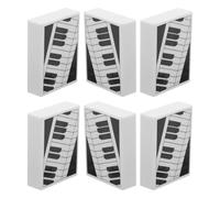 minkissy 6pcs Portable Piano Drawing Erasers Made of Rubber, Delicate and Cute Sketching Erasers for Classroom Rewards and Goodies Bag Fillers at Home