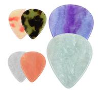 minkissy 6pcs Resin Guitar Pick Electric Guitar Accessories Resin Finger Picks Plectrum Band Banjo Finger Bass for Banjo