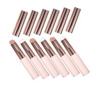 minkissy 6pcs Silicone Lip Brush Travel Friendly Lipstick Applicators with Lids for Precise Makeup Application Compatible with Lip Gloss and Balm Durable and Easy to Clean