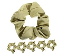 minkissy 6pcs Silk Satin Scrunchies Big Hair Ropes Women Hair Accessories Soft Elastic Ponytail Holders