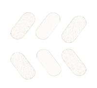 minkissy 6pcs Violin and Viola Bridge Protector Pads, Cream White Sheepskin E-string Guards, Instrument Bridge Protection Accessories for String Instruments
