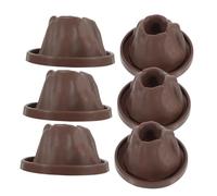 minkissy 6pcs Volcano Model Simulation Kit for Educational DIY Volcano Eruptions Experiment Accessories Safe Sturdy Design for Hands Learning and Geography Teaching