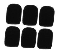 minkissy 6Pcs Washable Microphone Covers Protective Windscreen for Ktv Soft Sponge Mic Cover Microphone Protectors for Saliva and Moisture Prevention Easy to Install