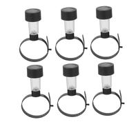 minkissy 6pcs Waterproof Solar Pool Lights Above Ground Pools with Adjustable Straps Bright LED Lighting and Solar Powered Operation