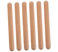 minkissy 6pcs Wooden Music Rhythm Sticks for Early Educational Percussion Instruments with Safe Rounded Edges Fun Musical Playthings to Cultivate Rhythm Sense and Counting Skills