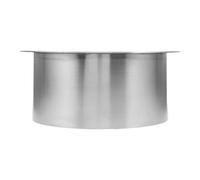 minkissy 7 Inch Stainless Steel Built in Waste Chute for Counters | Flush Mount Ring, Silver Finish, Workshop Debris Chute, Small Kitchens, Easy Wipe Clean Surface