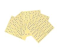 minkissy 7 Pcs Guitar Fingerboard Stickers for Beginners, Adhesive Yellow Fretboard Decals that Help Master the Fretboard, Easy to Disassemble with Professional and Practical Design