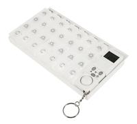 minkissy 7 Weekly Dispenser Medication Organizer Medicamentos Alarm Medicine Organizer Kit Electronic Pill Container para Daily Pill Case Reminder Pill Boxes for Travel White