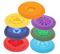 minkissy 7pcs Buddha Sound Bowl Cushion Embroidered Tibetan Singing Bowl Pad Pad Durable Material Artistic Decor for Yoga and Mindfulness