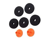 minkissy 7pcs Cymbal Felts Set Durable Sleeves Hi Hat Clutch Felt Essential Drumming Accessory for Improved Sound Performance Suitable for Cymbal Stands